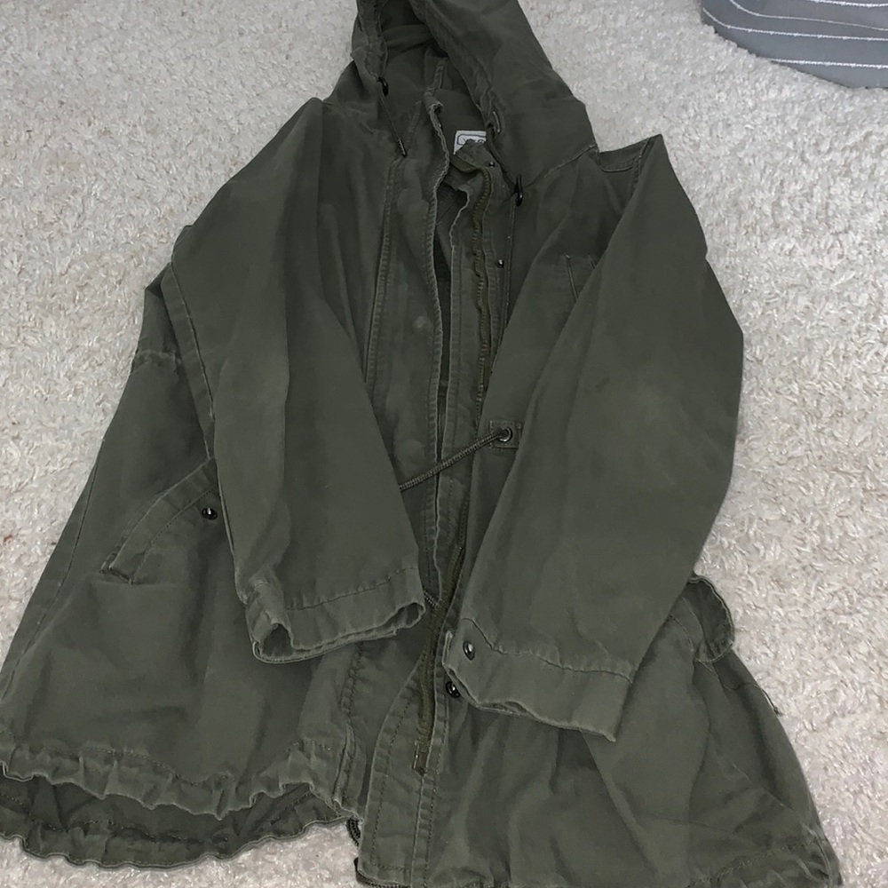 army green coat